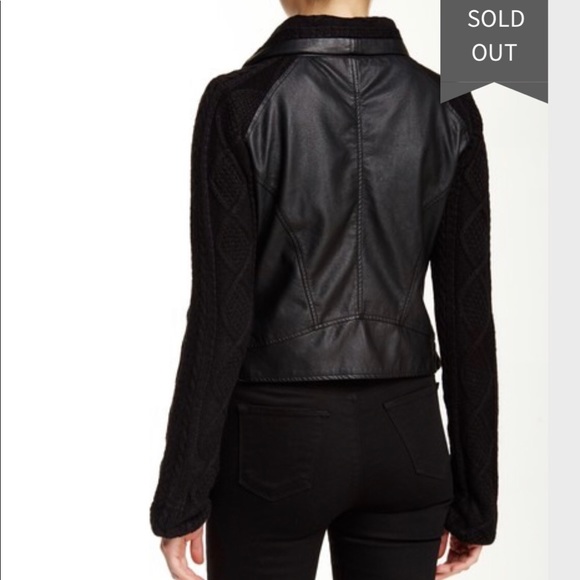 NEW VINTAGE HAVANA Black Leather Moto Jacket Med - Picture 2 of 8